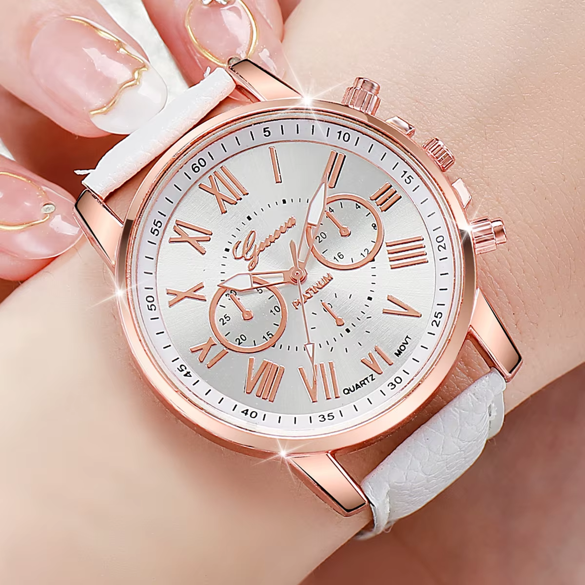 Top On Sale Product Recommendations! 10PCS Women Watches Set Fashion Roma Dial Ladies Quartz Watch Casual Leather Band Wristwatches Relogio Feminino Reloj Mujer Price Now: PKR 5425.40 (Original price: PKR 10149.85,  47% off) 🔗Click & Buy: https://s.click.aliexpress.com/e/_c3pbj9zZ