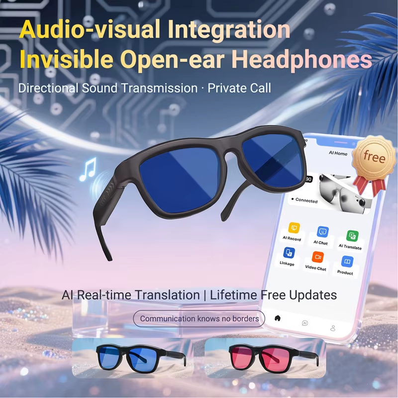 Bluetooth Touch-Dimming Glasses Multifunction Electrochromic Glasses AI Intelligent Translation HD-calling Music Player 2025 New