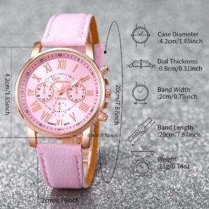 Top On Sale Product Recommendations! 10PCS Women Watches Set Fashion Roma Dial Ladies Quartz Watch Casual Leather Band Wristwatches Relogio Feminino Reloj Mujer Price Now: PKR 5425.40 (Original price: PKR 10149.85,  47% off) 🔗Click & Buy: https://s.click.aliexpress.com/e/_c3pbj9zZ