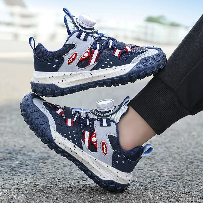 Children's Casual Shoes Rubber Wear-resistant Outsole Running Shoes Trendy Comfortable Convenient Sports Shoes for Kids