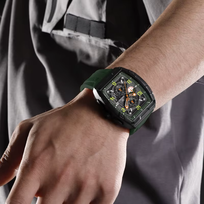 NAVIFORCE Fashionable 2025 Watches for Men Multifunctional 30M Waterproof Sports Quartz Silicone Strap Luxury Clock Reloj Hombre